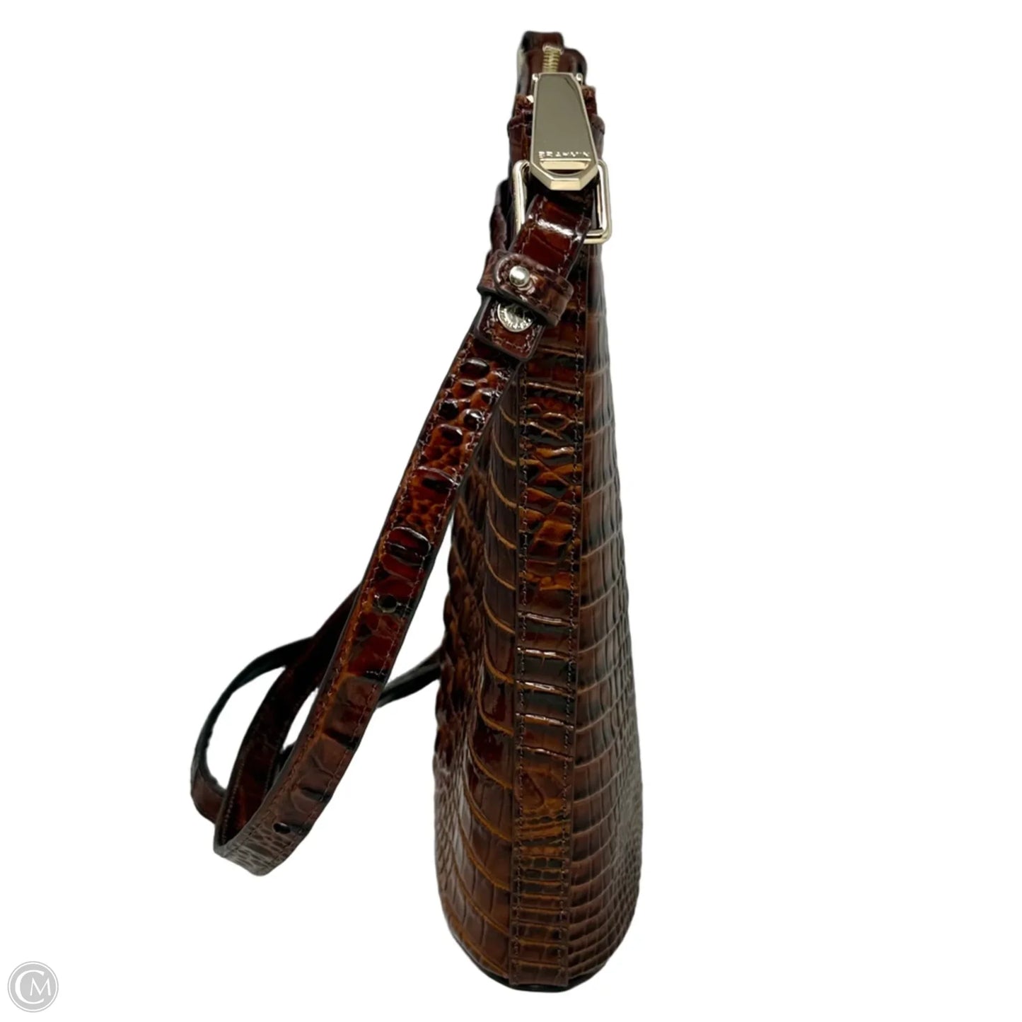 Katie Crossbody In Pecan Melbourne Designer By Brahmin, Size: Medium