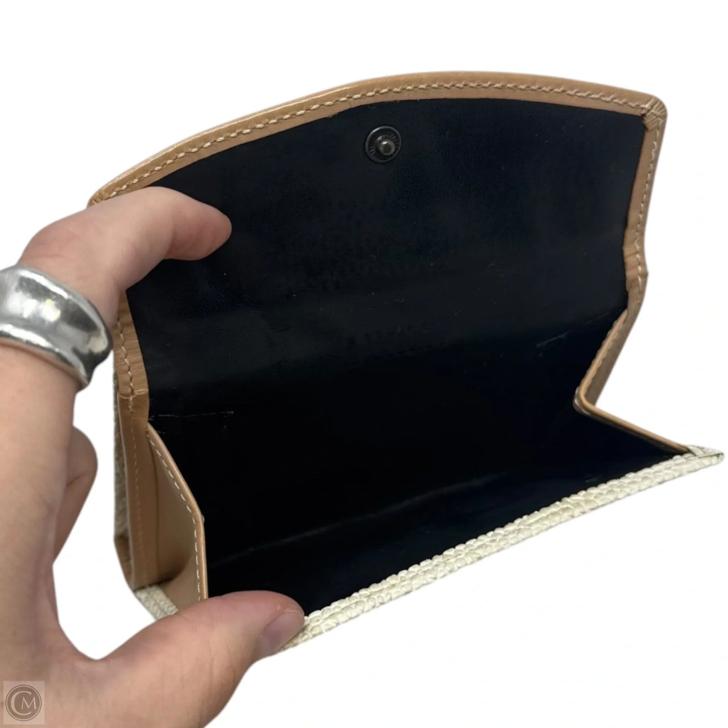 AS IS Scotch Grain Bifold Snap Wallet Luxury Designer By Mulberry, Size: Medium