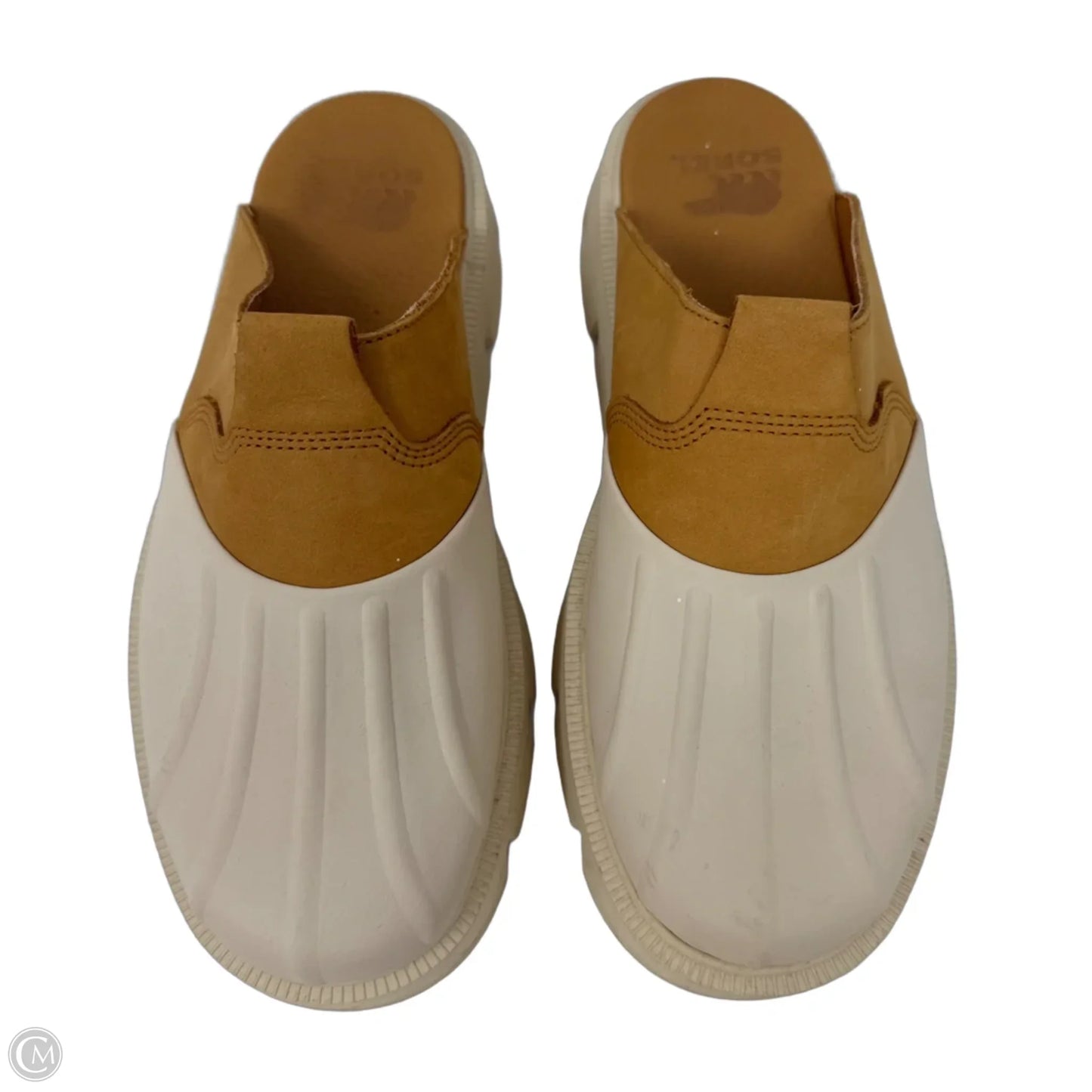 Shoes Heels Platform By Sorel In Cream & Tan, Size: 8.5