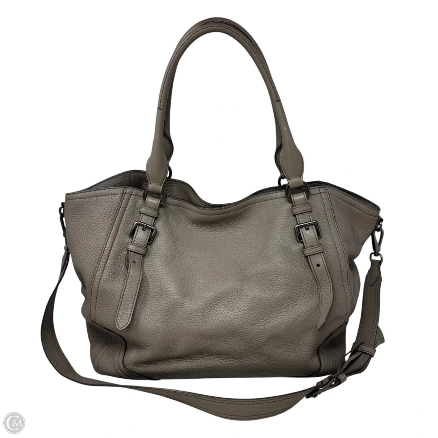 Leather Tote Bag Handbag Luxury Designer By Prada, Size: Large