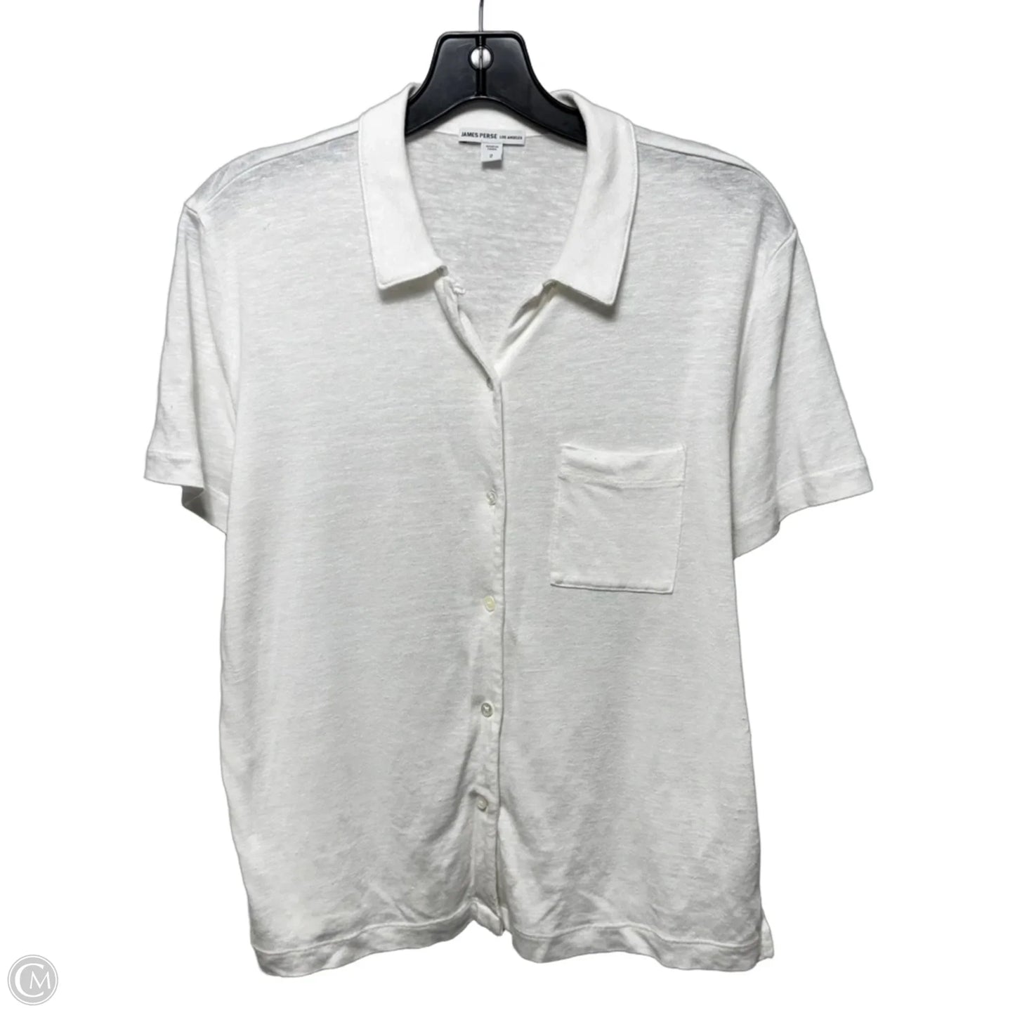 Top Short Sleeve Basic By James Perse In White, Size: M