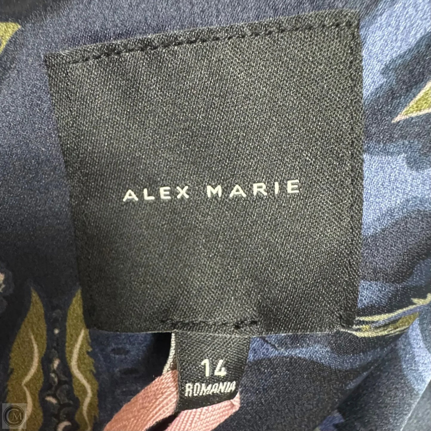 Clara Floral Dress By Alex Marie In Autumn Blues, Size: 14