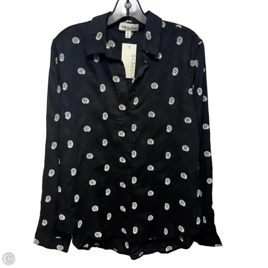 Embroidered Top Long Sleeve By Cloth & Stone In Paisley Print, Size: M