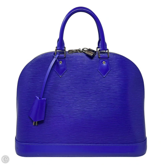 Alma MM Epi Figue Handbag Luxury Designer By Louis Vuitton, Size: Medium