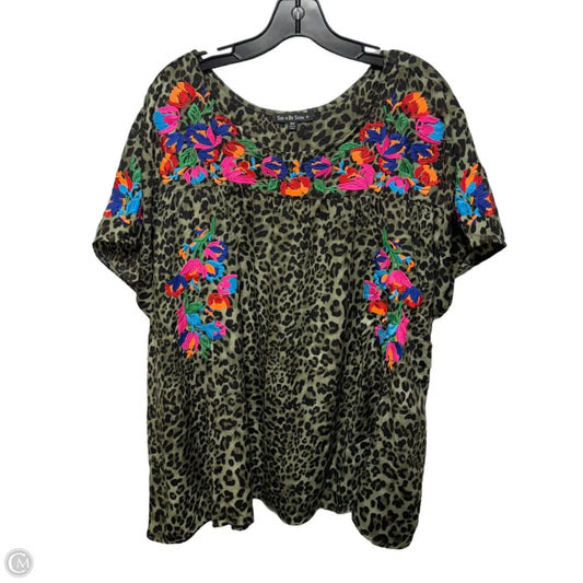 Top Short Sleeve By See And Be Seen In Multi-colored, Size: 3x