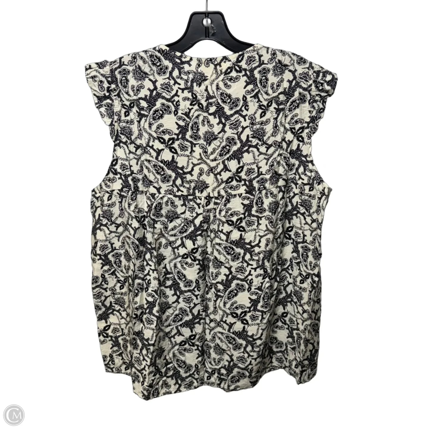 Top Sleeveless By Savanna Jane In Paisley Print, Size: Xl