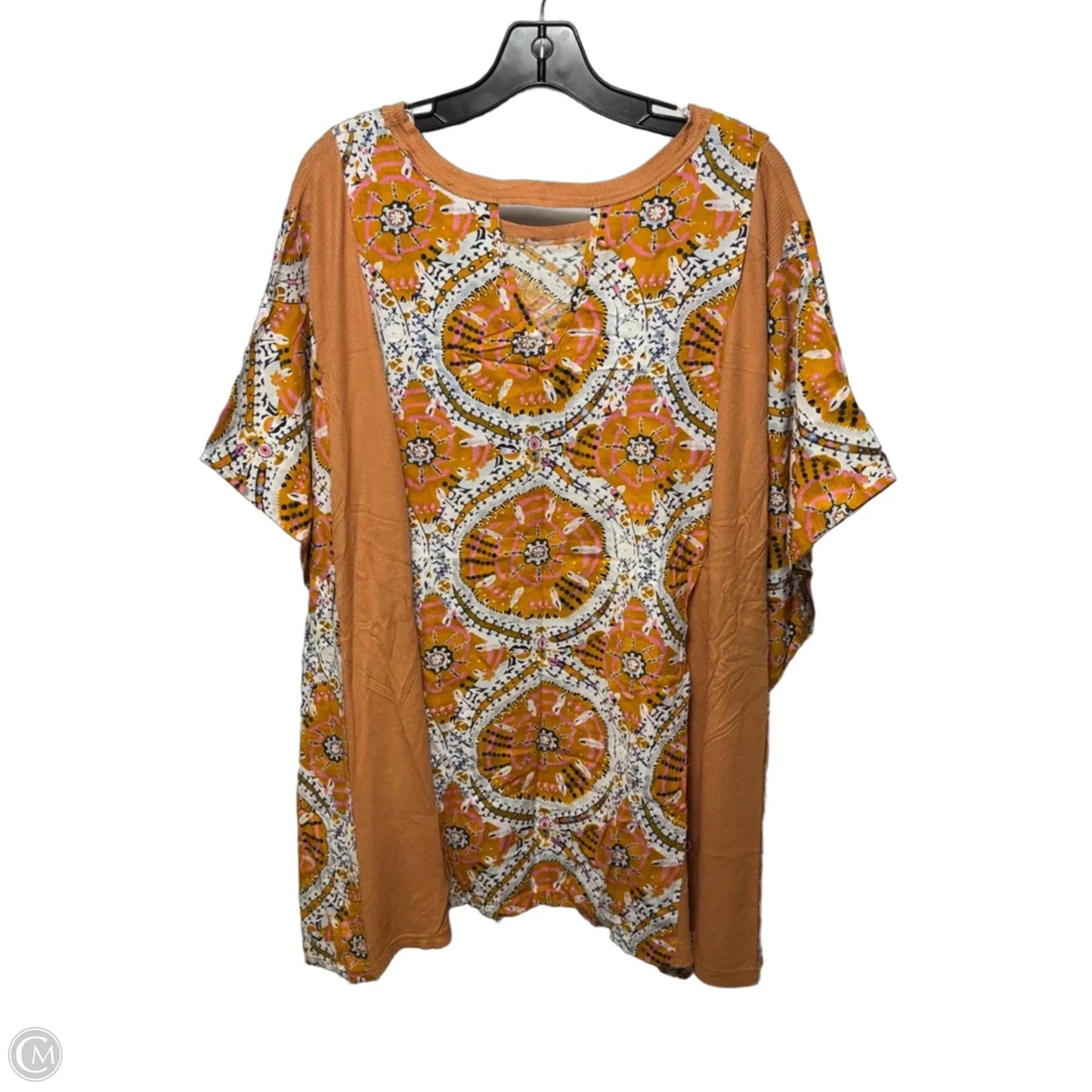 Top Short Sleeve By Gigio In Orange, Size: Xl
