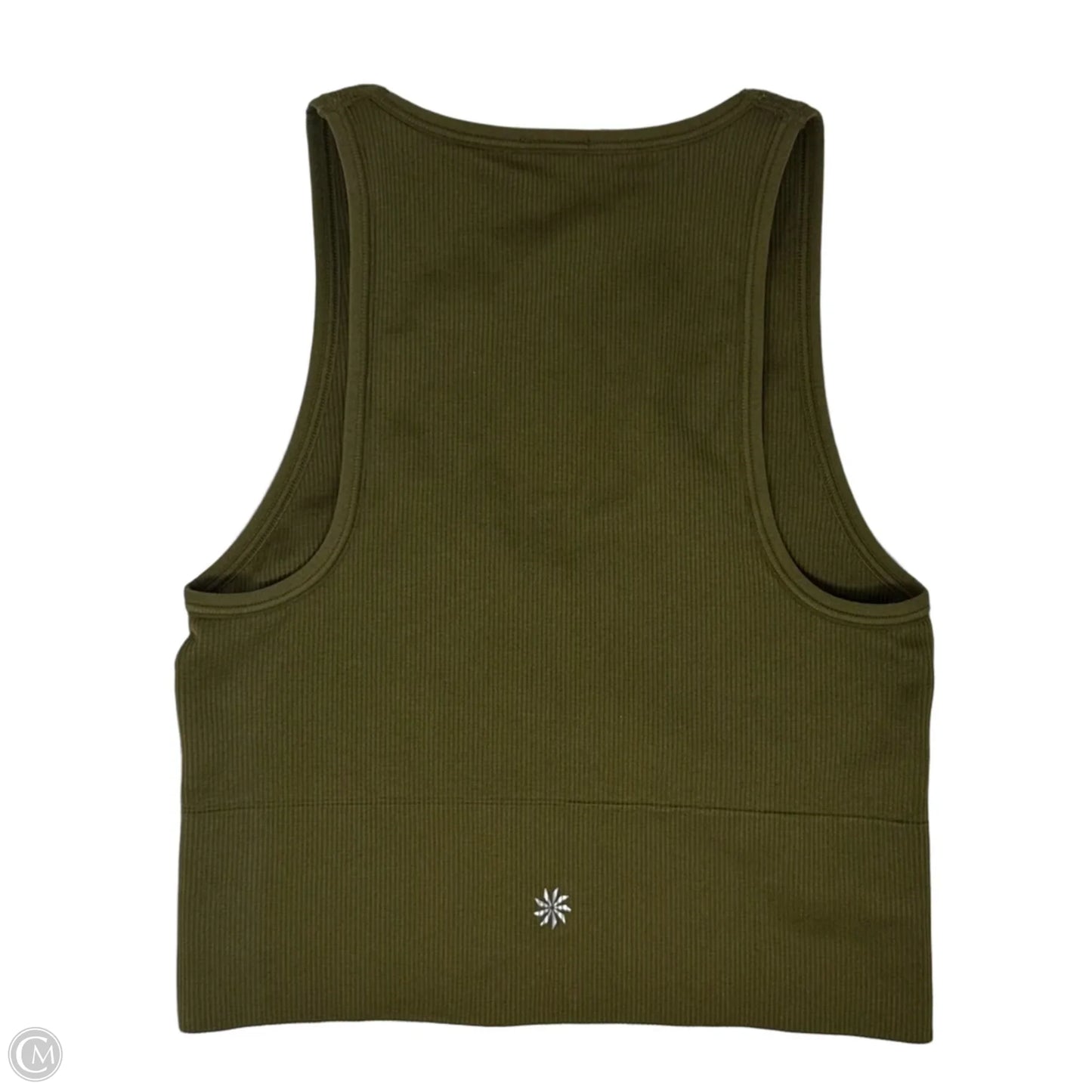 Aurora Seamless Crop Athletic Tank Top By Athleta In Green, Size: Xs
