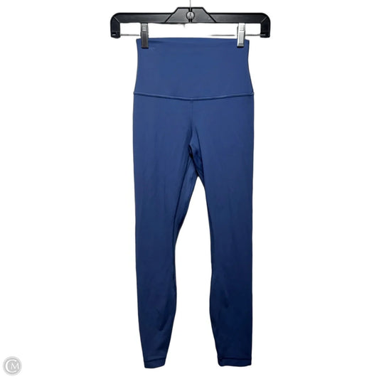 Athletic Leggings By Lululemon In Blue, Size: 4