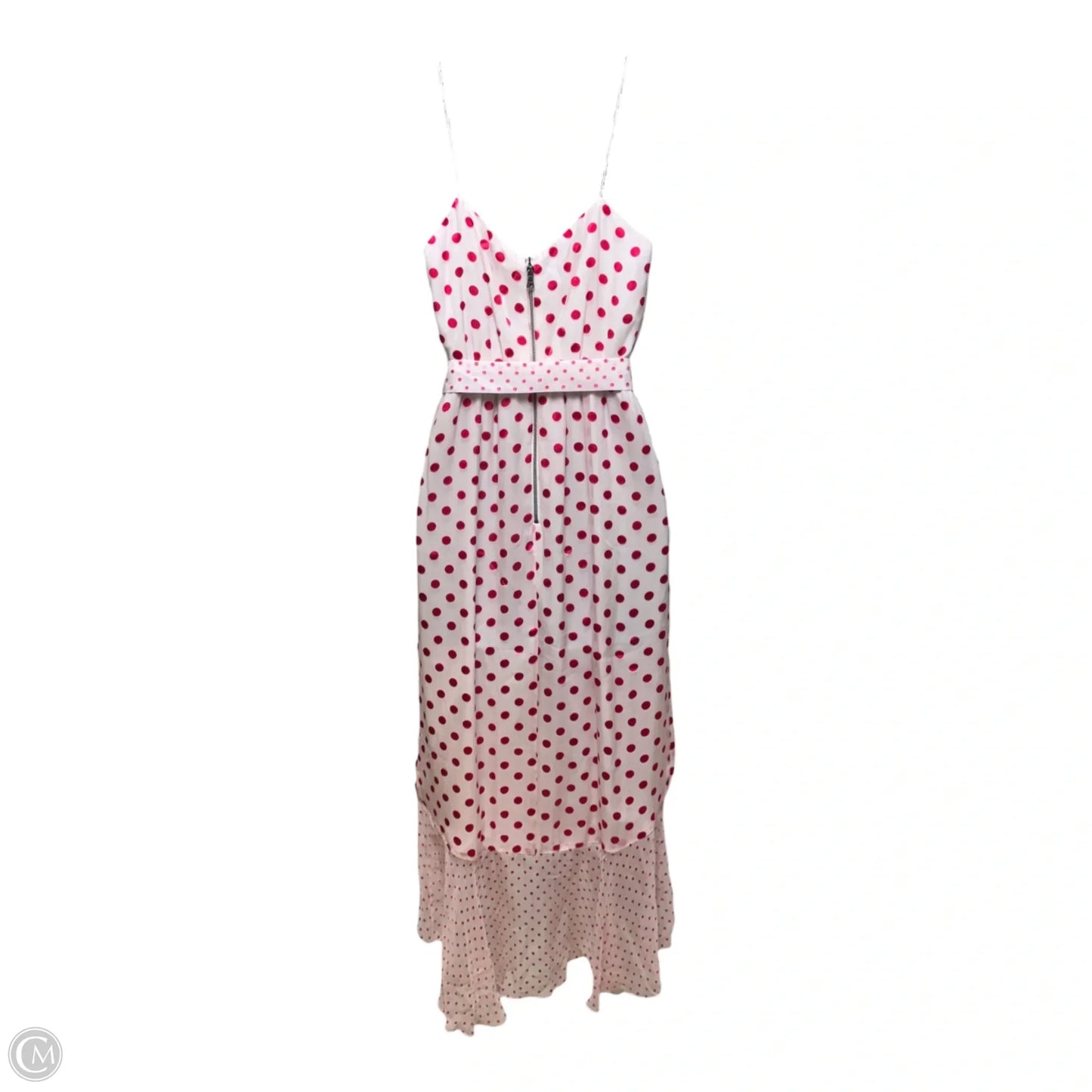 Mable Faux-Wrap Polka-Dot Midi Dress Designer By Alice + Olivia In Polkadot Pattern, Size: 2