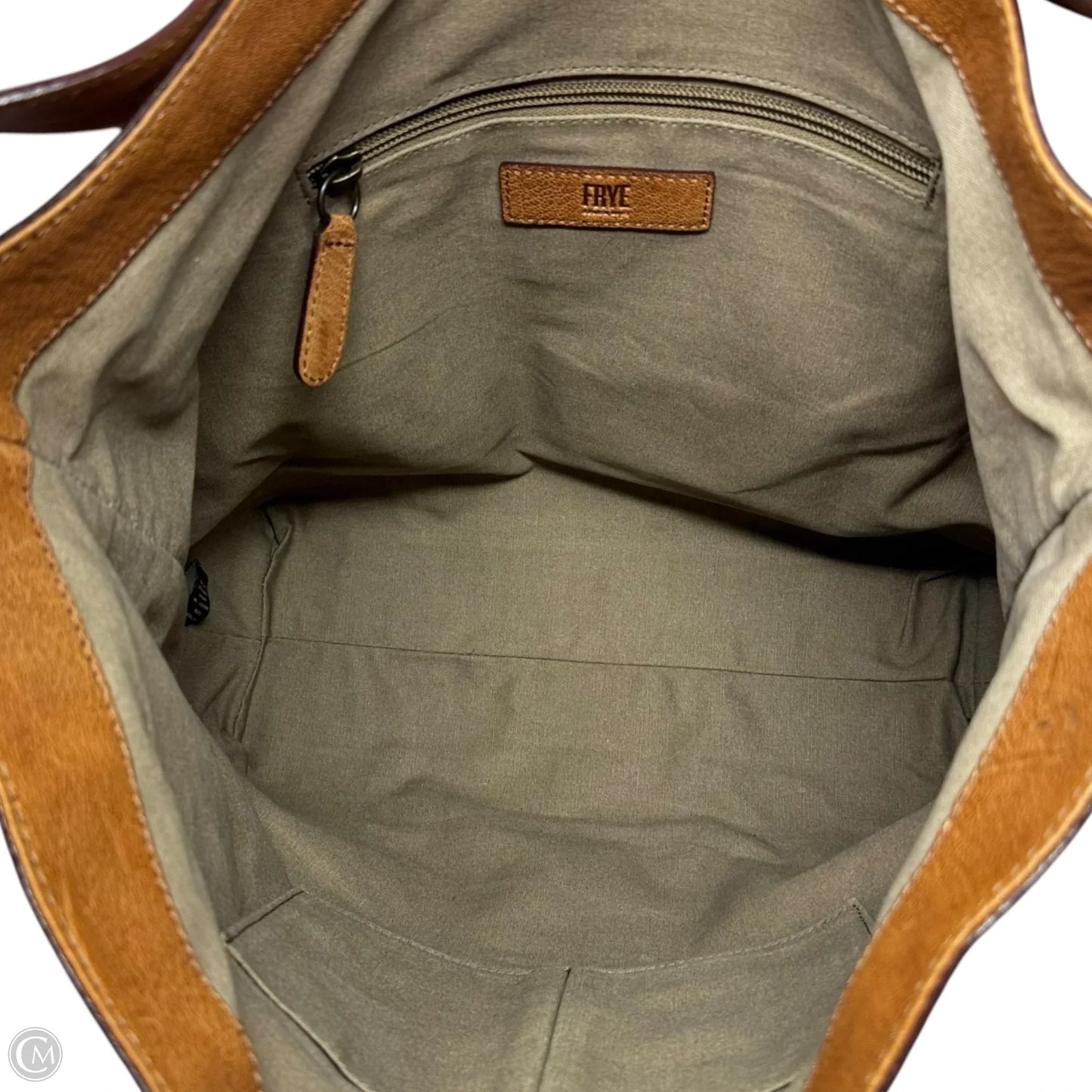 Sienna Studded Hobo Handbag Designer By Frye, Size: Large
