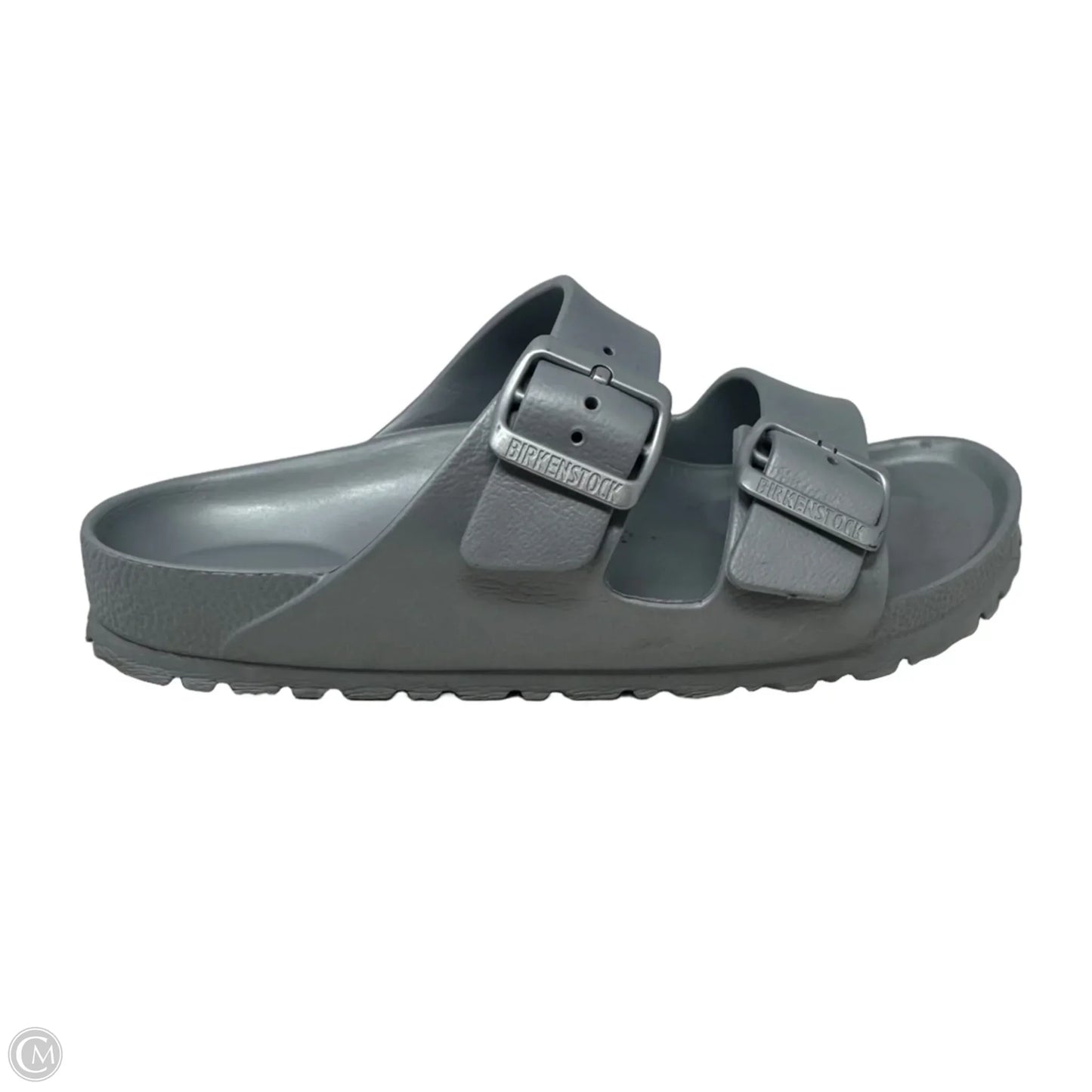 Arizona Essentials EVA Sandals By Birkenstock In Metallic Silver, Size: 6-6.5 (Eu 37)
