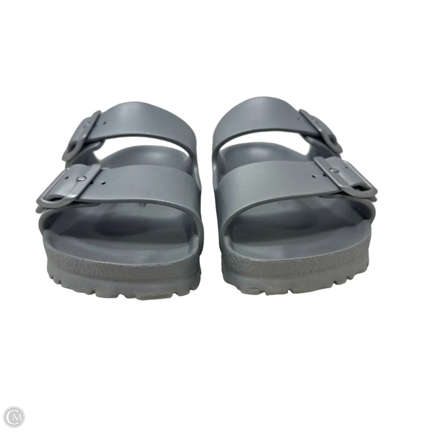 Arizona Essentials EVA Sandals By Birkenstock In Metallic Silver, Size: 6-6.5 (Eu 37)