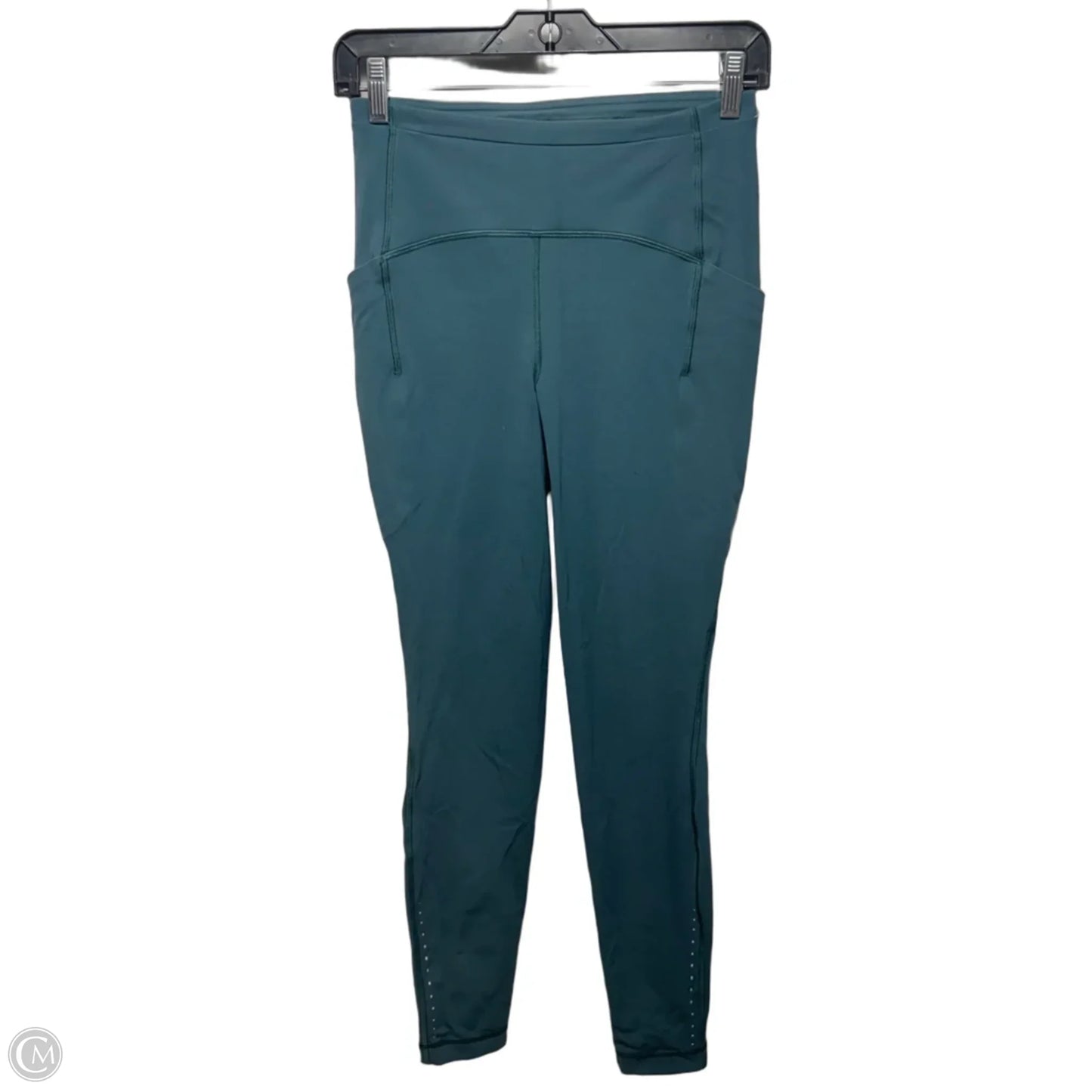 Athletic Leggings By Lululemon In Teal, Size: 6