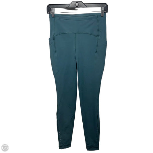 Athletic Leggings By Lululemon In Teal, Size: 6