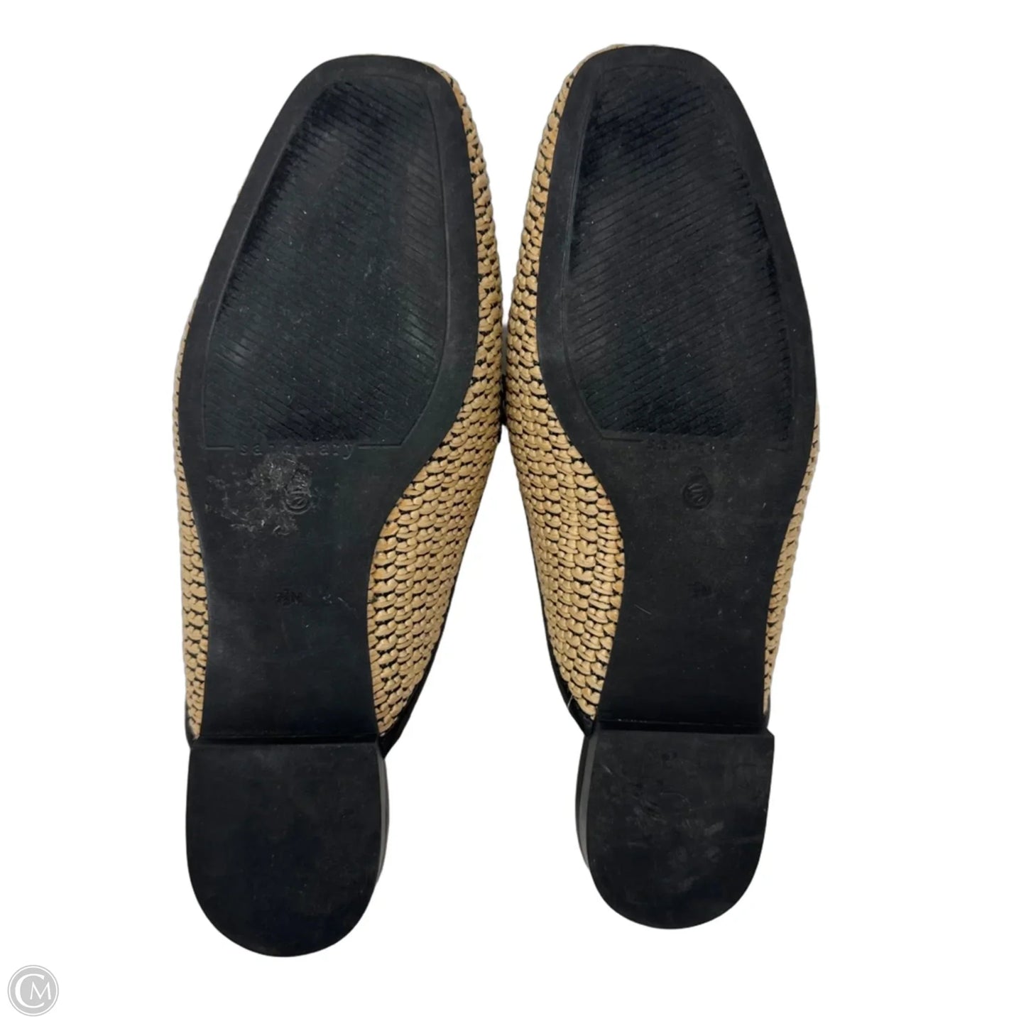 Woven Mule Shoes Flats By Sanctuary In Tan, Size: 7.5