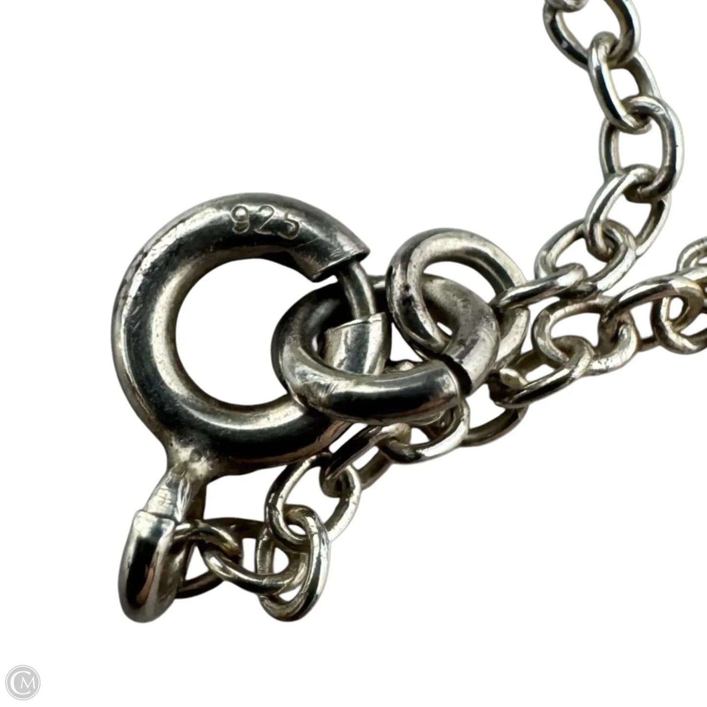 Coffee Bean on Sterling Chain  Necklace