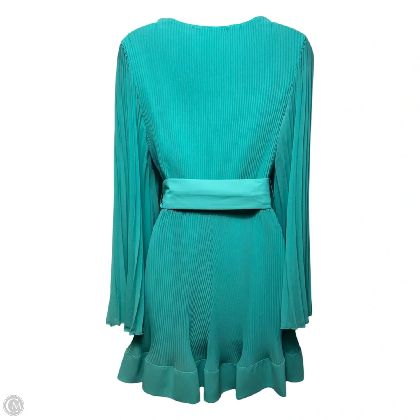 Liv Pleated Dress Designer By Milly In Aqua, Size: 4