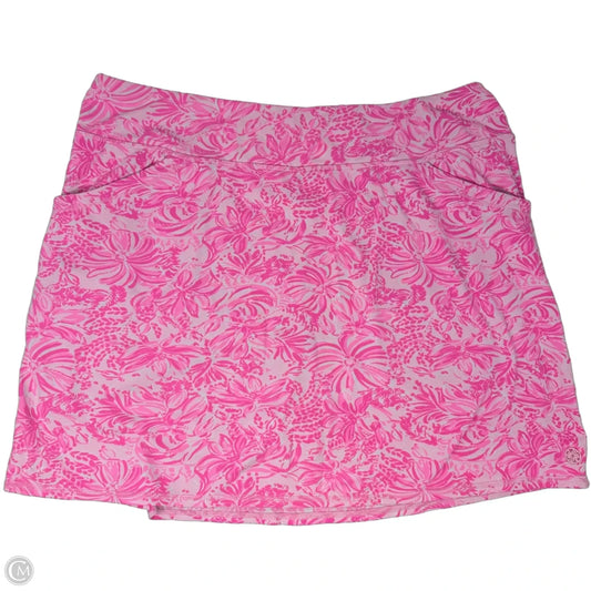 Athletic Skirt Designer By Luxletic Lilly Pulitzer In Pink, Size: Xl