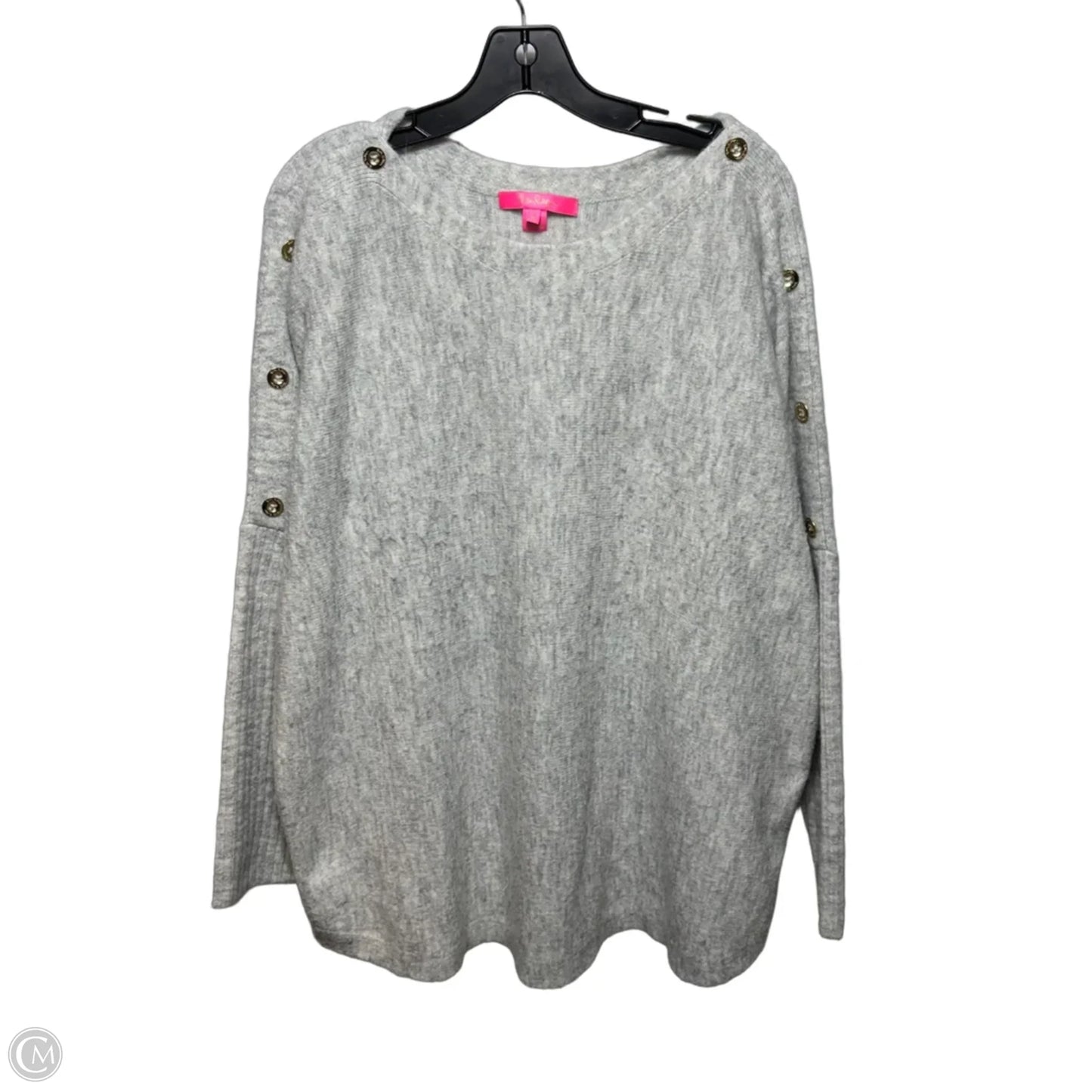 Sweater Designer By Lilly Pulitzer In Grey, Size: Xl