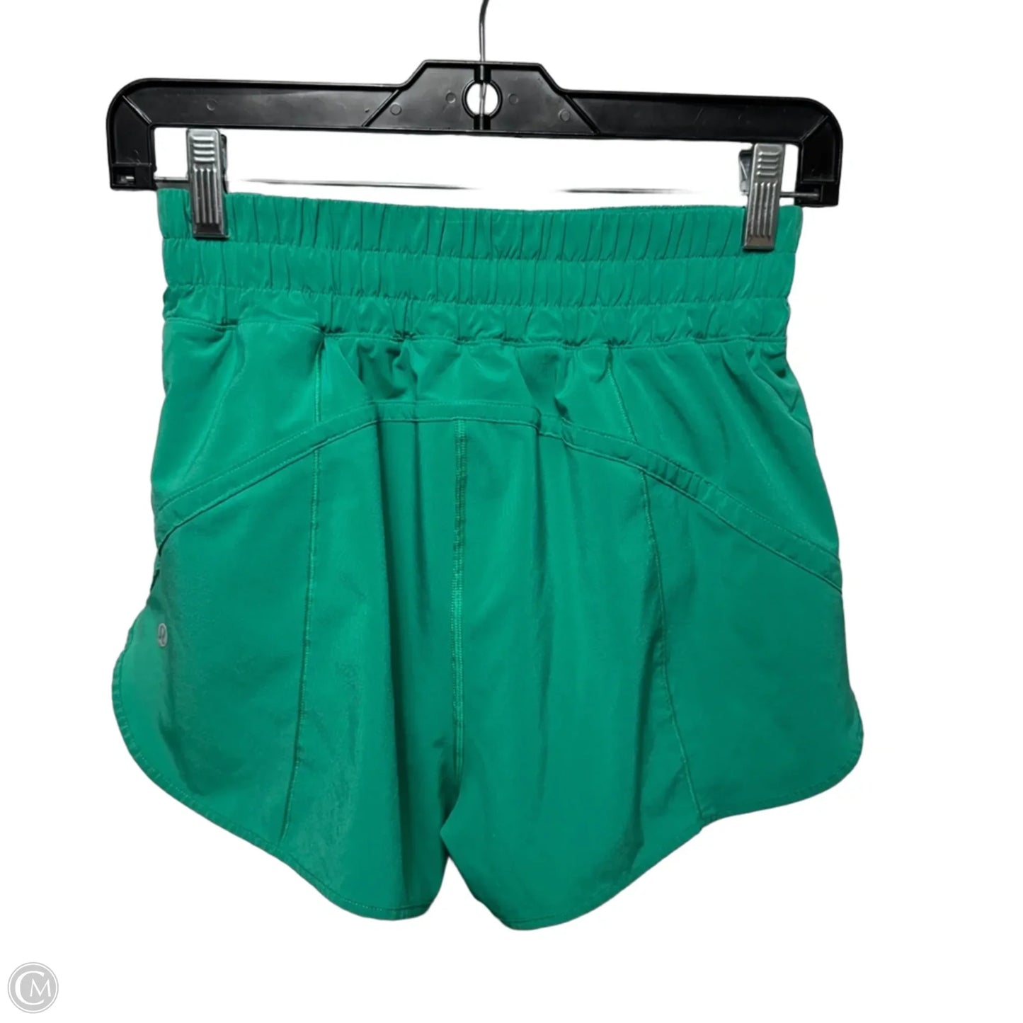 Athletic Shorts By Lululemon In Green, Size: 6