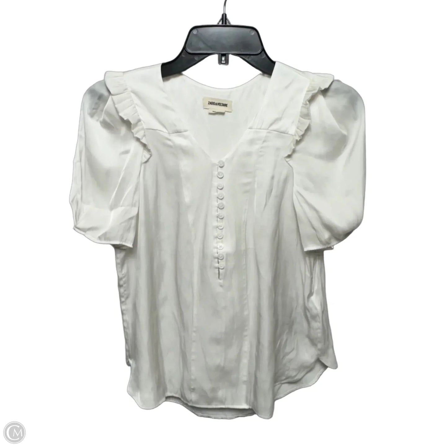 Twity Satin Top By Zadig And Voltaire In White, Size: XS