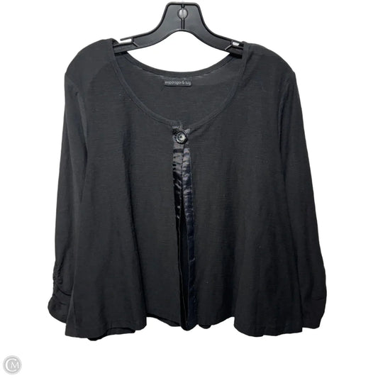 Top Long Sleeve By Snapdragon & Twig In Black, Size: M