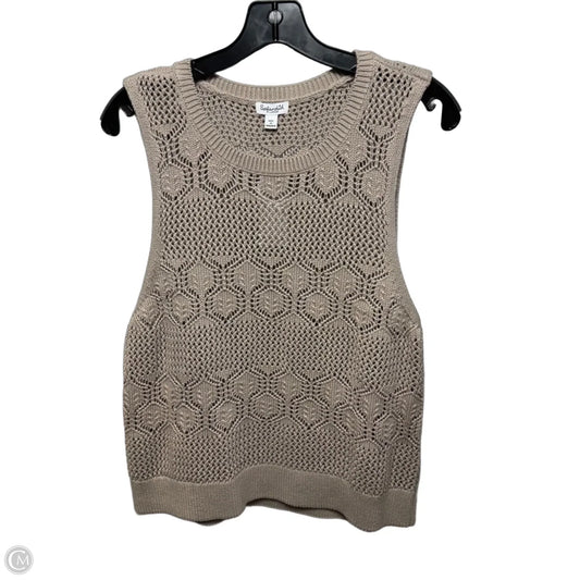 Top Sleeveless By Splendid In Taupe, Size: Xl