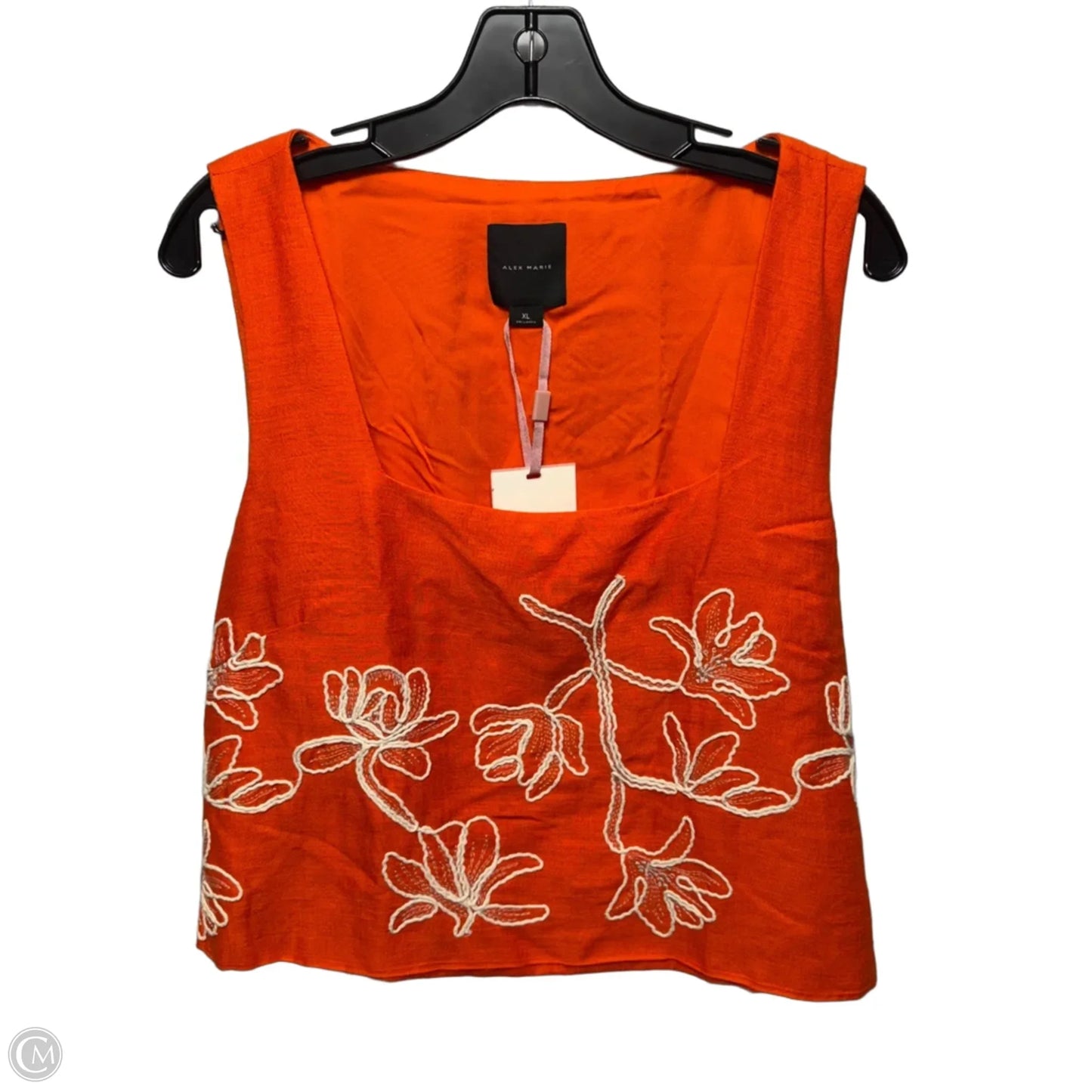 Top Sleeveless By Alex Marie In Clementine, Size: Xl