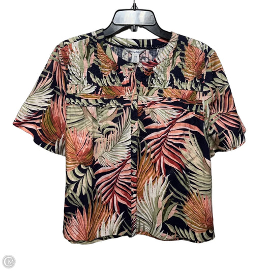 Palm Canyon Top Short Sleeve By Tommy Bahama In Coastline, Size: L