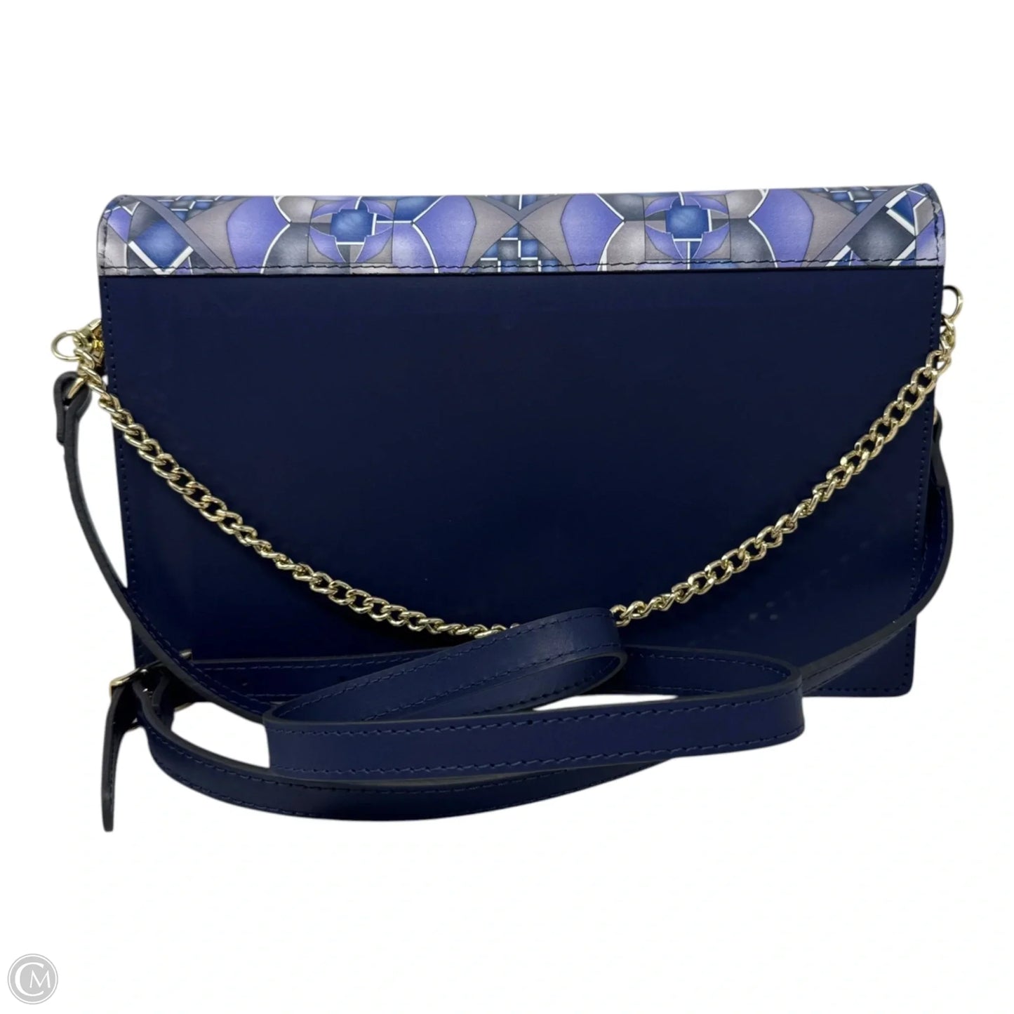 Geometric Mosaic Flap Handbag Leather By Pierangelo Masciadri, Size: Medium