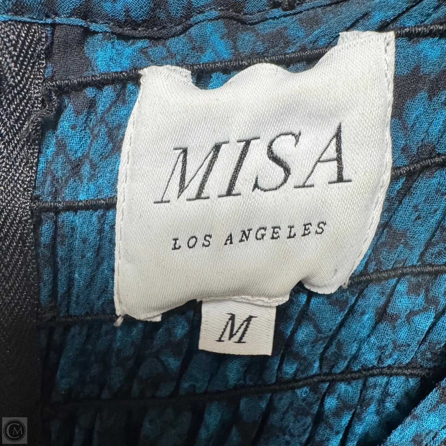 Roisin Dress Designer By Misa In Teal Snake, Size: M