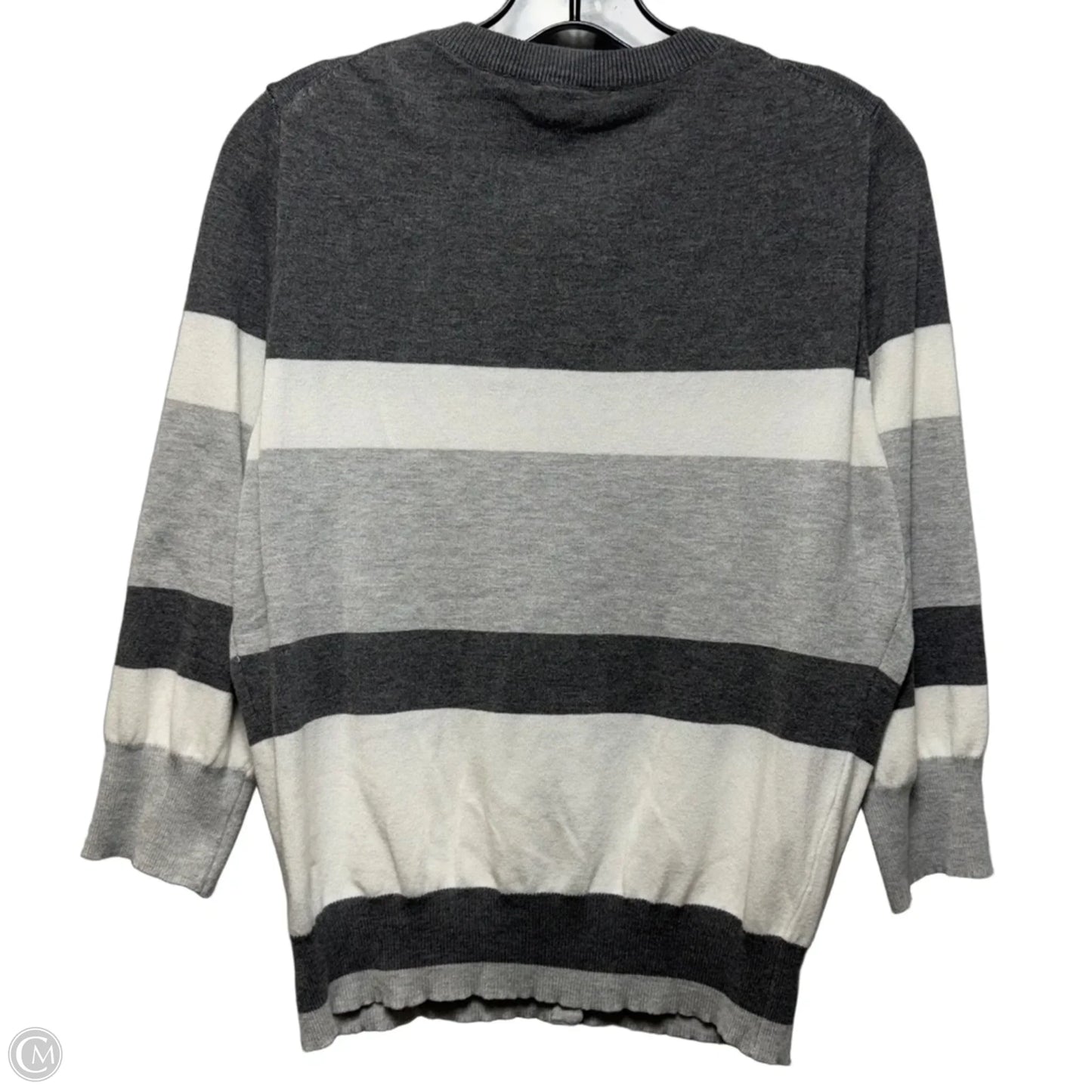 Sweater Cardigan By Cyrus In Striped Pattern, Size: L