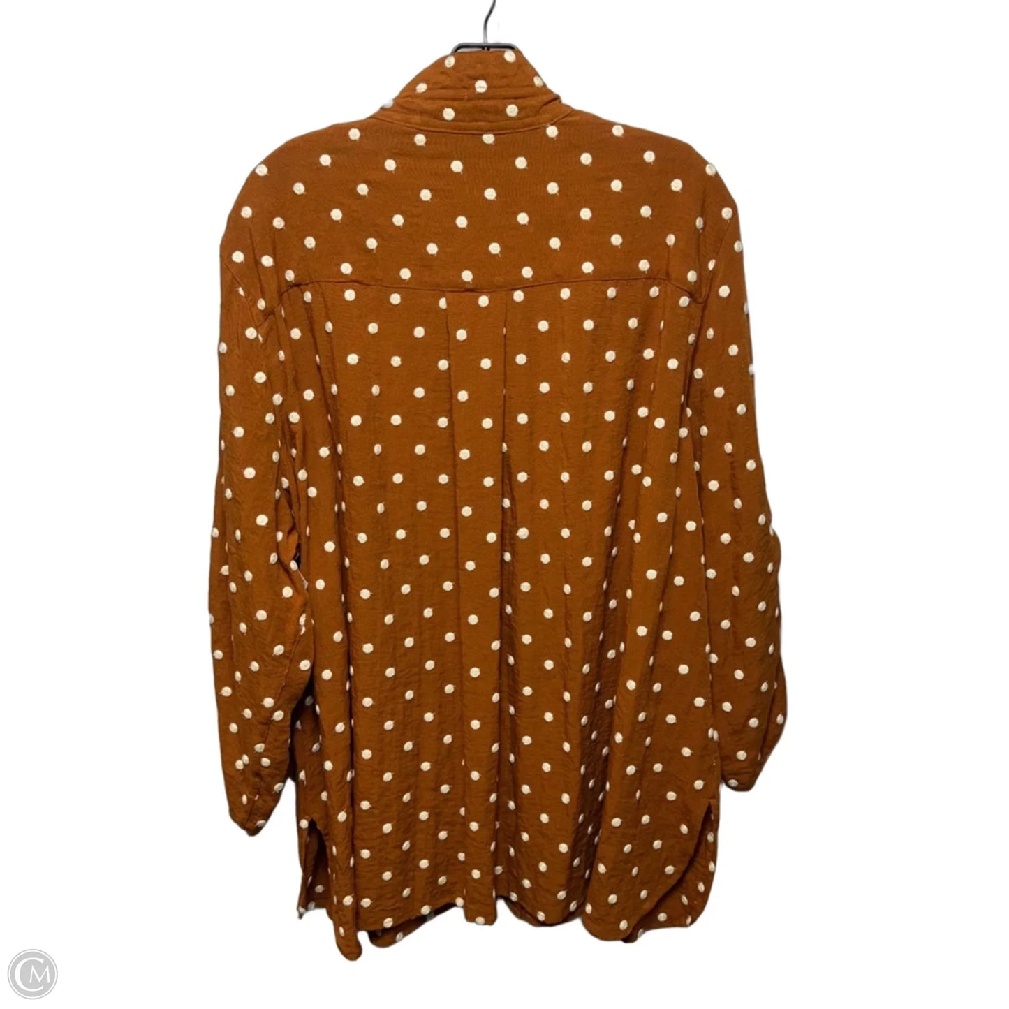 Top 3/4 Sleeve By John Mark In Polkadot Pattern, Size: 2x