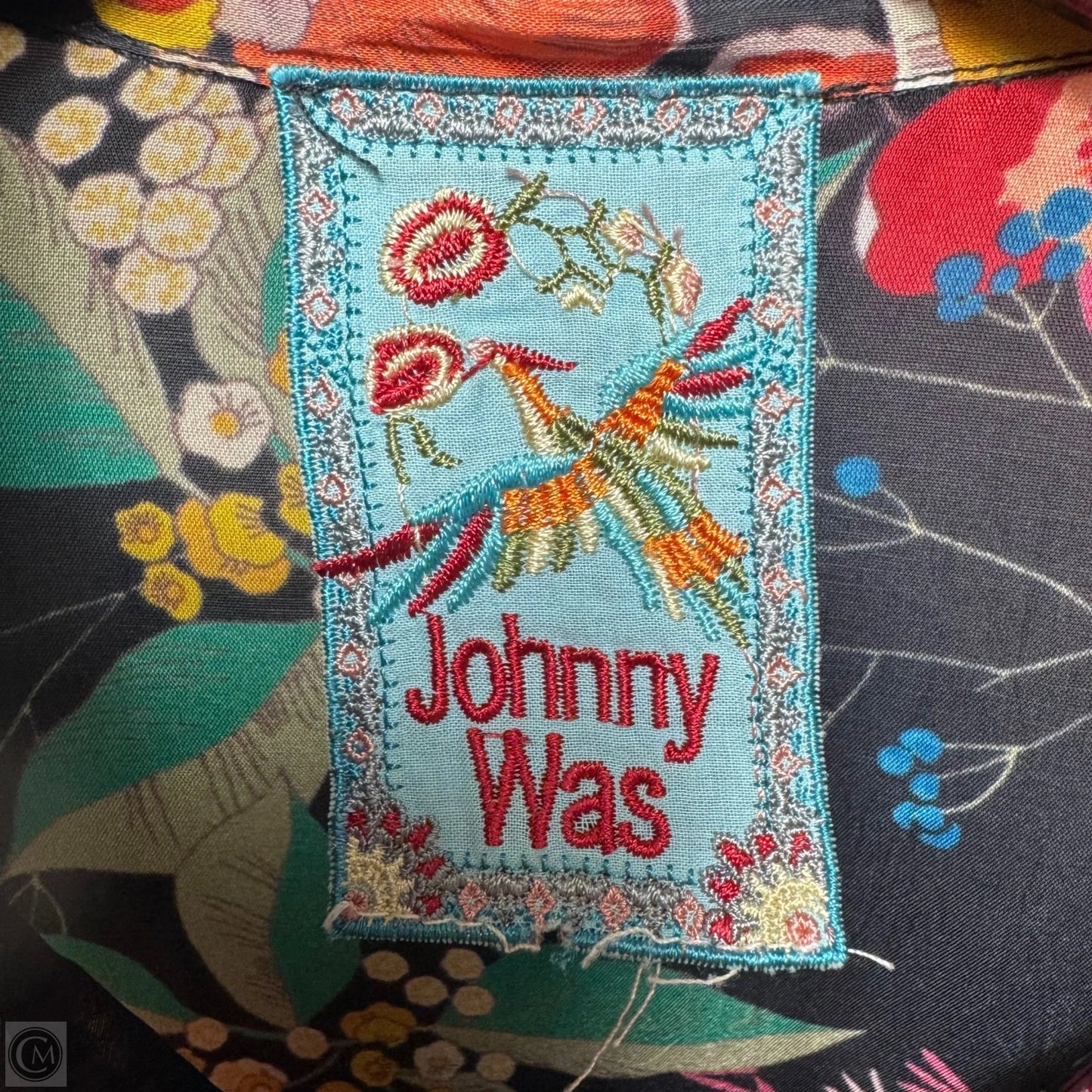 Top Long Sleeve By Johnny Was In Floral Print, Size: Xl ESTIMATED