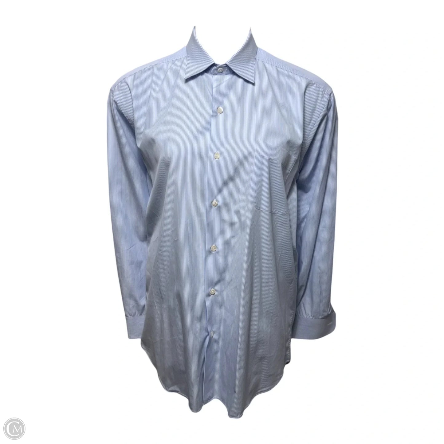 Banco Stripe Shirt By Solemare By Maus & Hoffman In Striped Pattern, Size: Men’s XL (17/43)