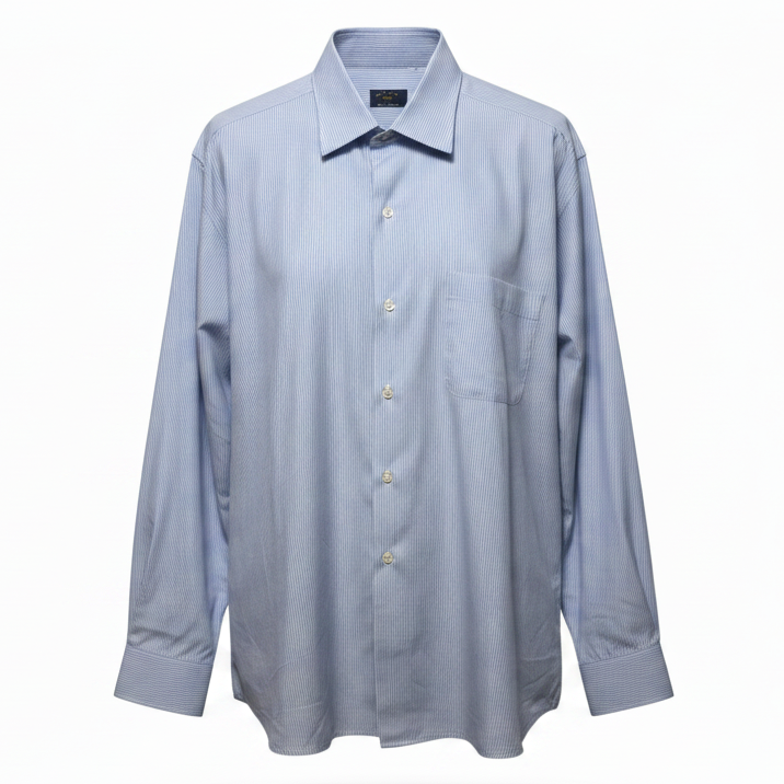 Banco Stripe Shirt By Solemare By Maus & Hoffman In Striped Pattern, Size: Men’s XL (17/43)