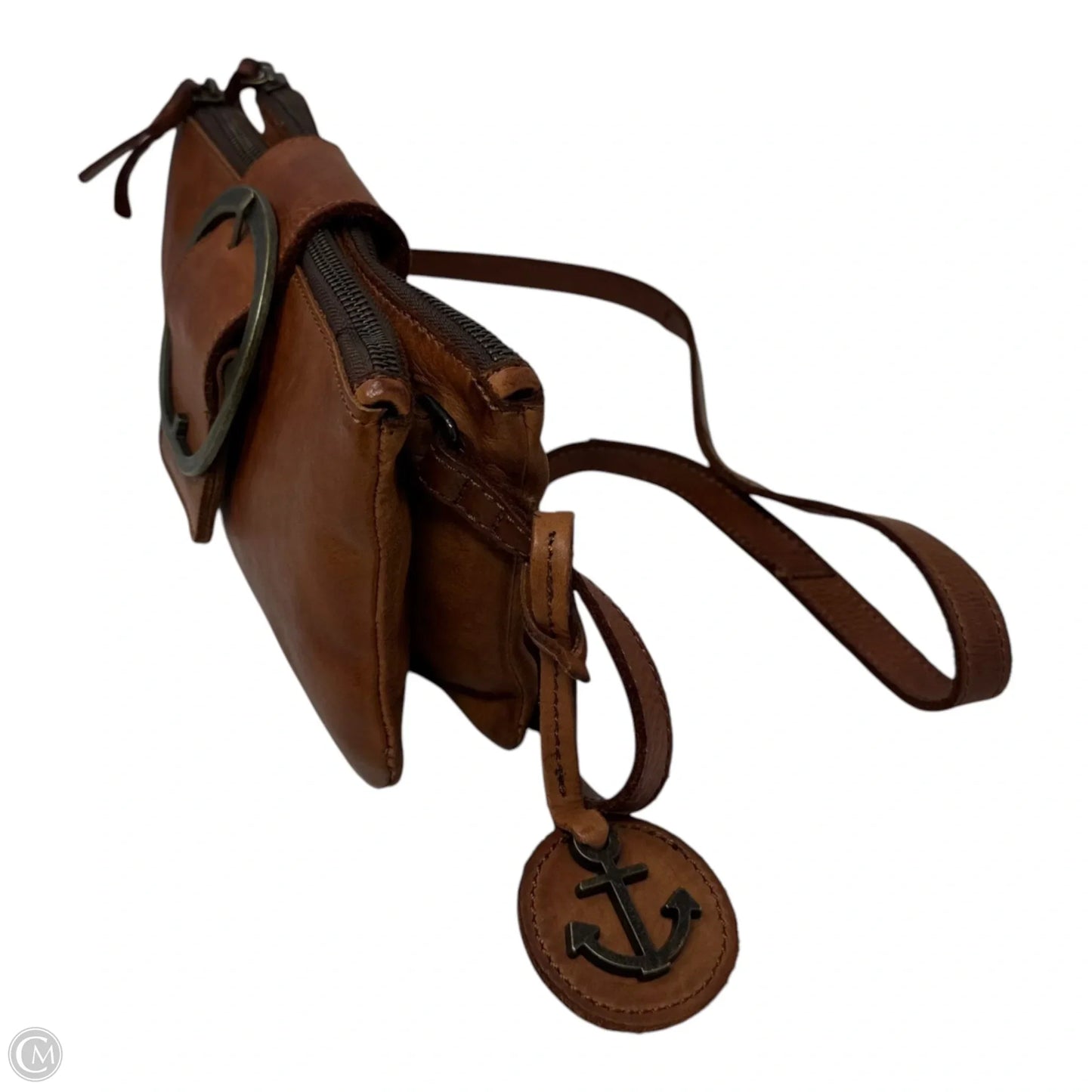 Buckle Crossbody Leather By Harbour 2nd, Size: Medium