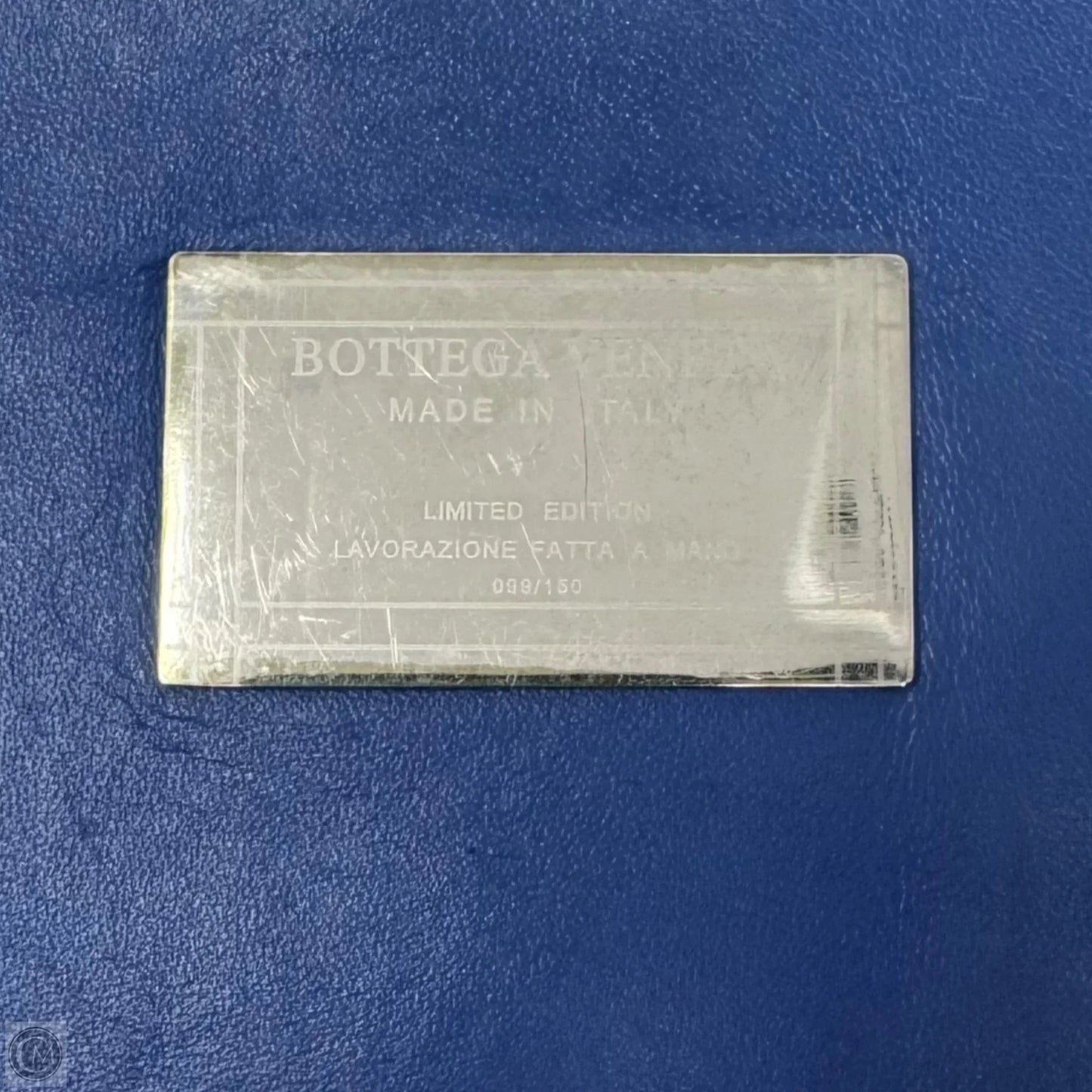 AS IS Limited Edition Leather Zip Document Pouch with Mirror Luxury Designer By Bottega Veneta, Size: Small
