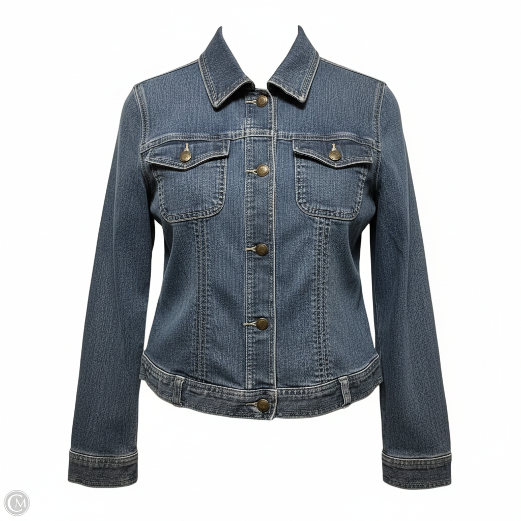 Jacket Denim By Skyes The Limit In Blue Denim, Size: S