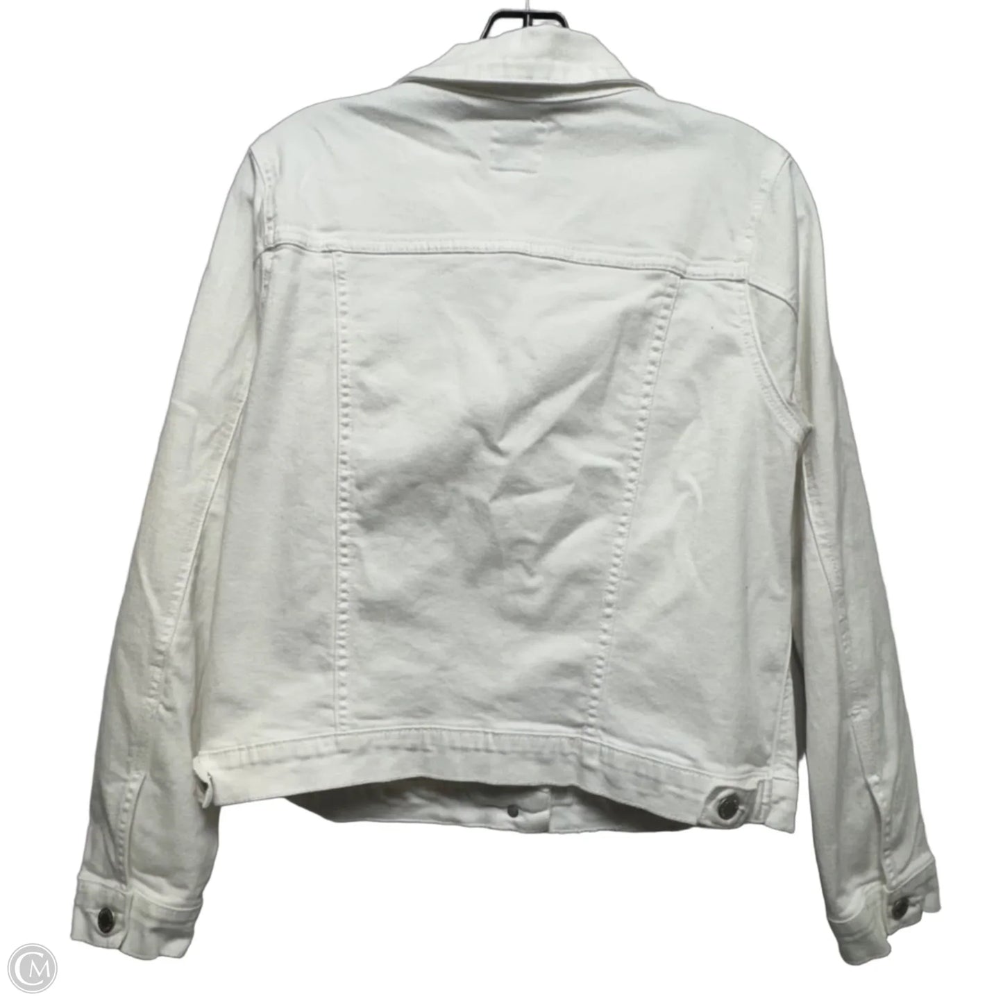 Jacket Denim By Clothes Mentor In Yellow, Size: L