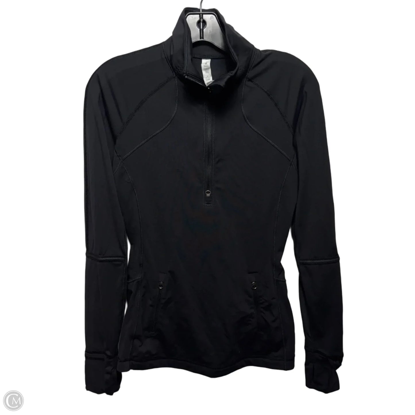 Athletic Jacket By Lululemon In Black, Size: 4