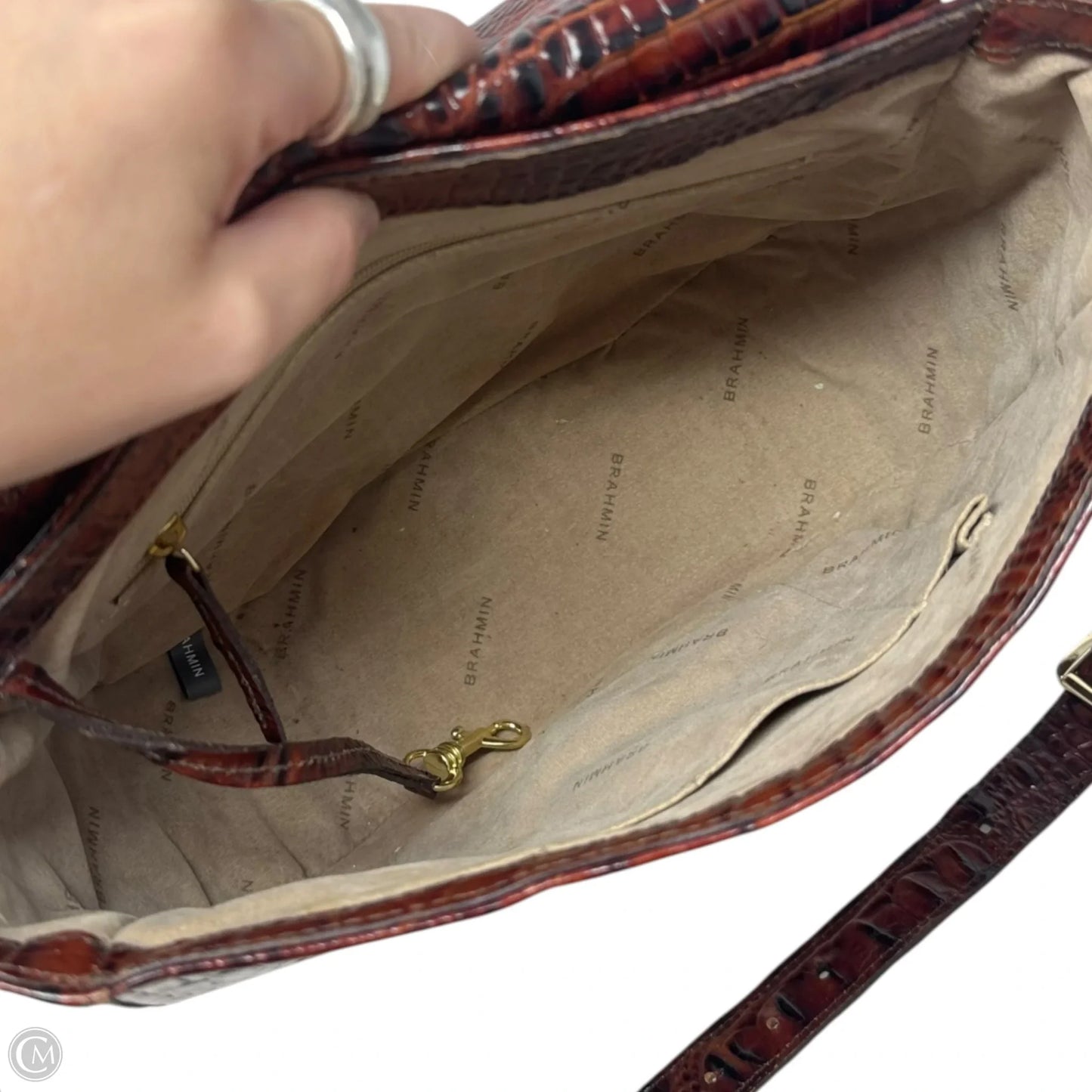 AS IS Sonny Shoulder Handbag Designer By Brahmin, Size: Medium