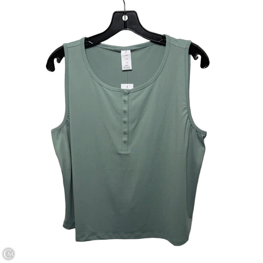 Athletic Tank Top By Livi Active In Green, Size: 18/20