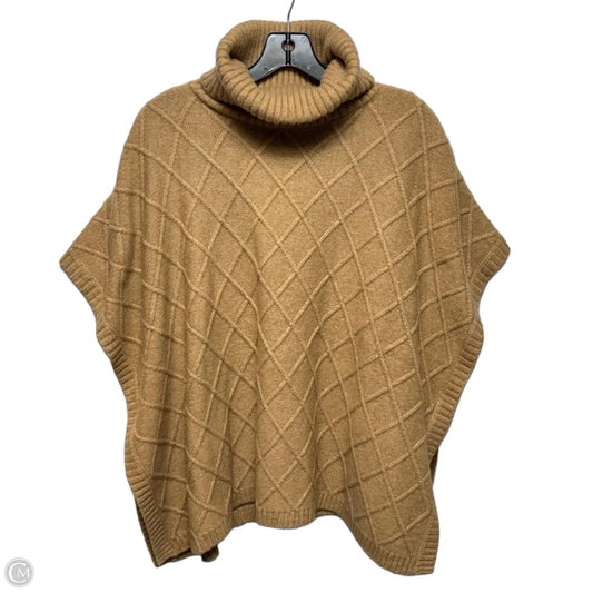 Knit Poncho By Loft In Tan, Size: S