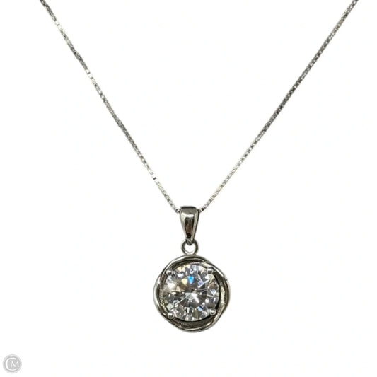 Sterling Silver & CZ Pendant Necklace