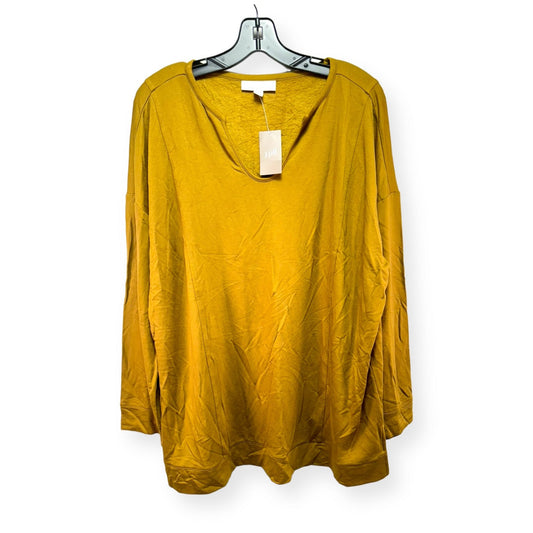 Chartreuse Top Long Sleeve Pure Jill, Size L
