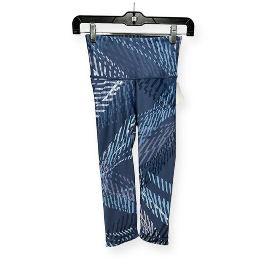 Blue Athletic Capris With, Size Xs