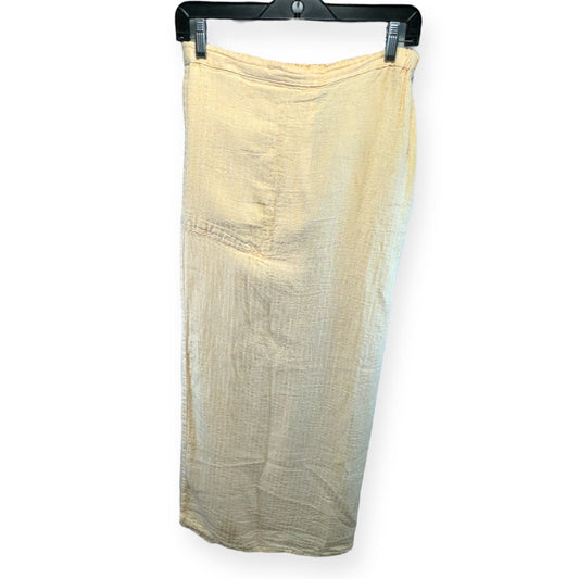 Yellow Skirt Maxi Flax, Size S