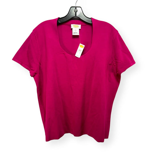Pink Top Short Sleeve Talbots, Size 1x